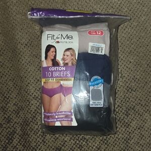 BRAND NEW!! Fruit Of The Loom Fit For Me 10 Briefs Size 12